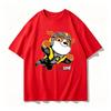 Paw Patrol Chase kids T-Shirts "POWER! Ready for Action" Graphic T-Shirt Chest Print White Unisex Crew Neck Short Sleeve