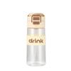 Water bottle new high value portable double drinking cup large capacity anti drop plastic bounce cup portable outdoor sports kettle wholesale