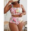 Plus Size Sexy Bikini - Women's European & American Style Backless Swimsuit