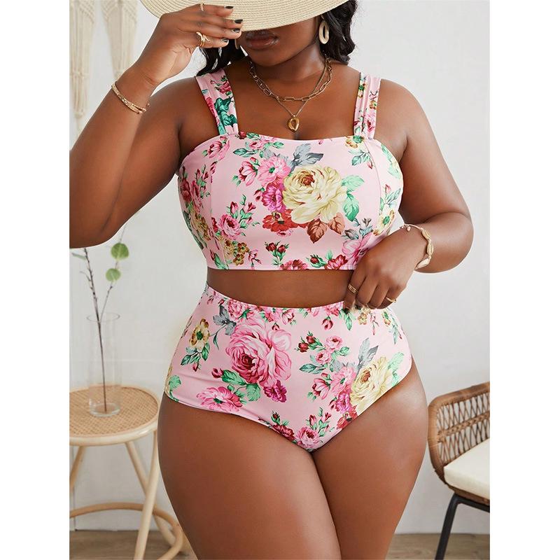 Plus Size Sexy Bikini - Women's European & American Style Backless Swimsuit