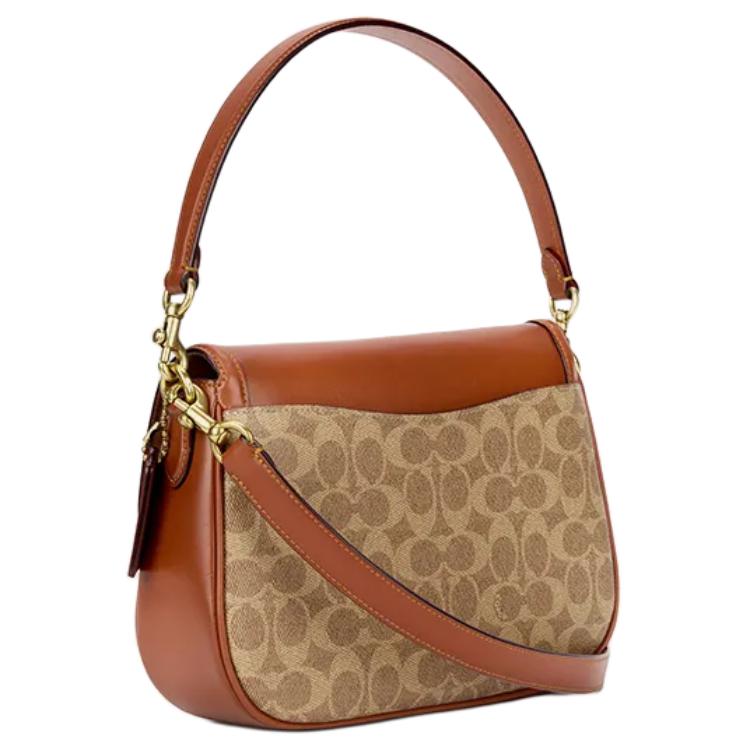 Coach Legacy 26 Classic Logo Vintage Leather Crossbody Handbag Women Handbags Brown Rust-Red CV758-B4NQ4
