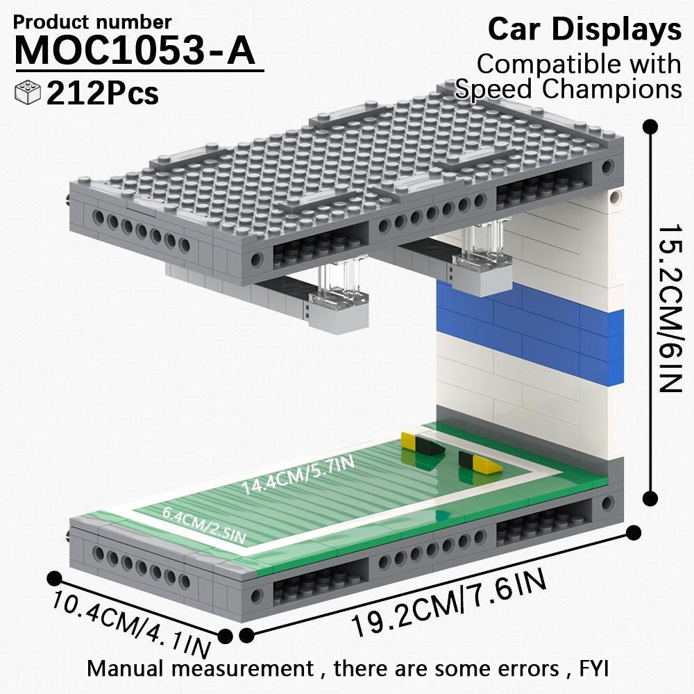 MOC Stand Movie Anime Military Action Figure Display Stands Box Blocks Compatible 75257 05007 75105 High-Speed Championed Block Bricks Toys Playsets