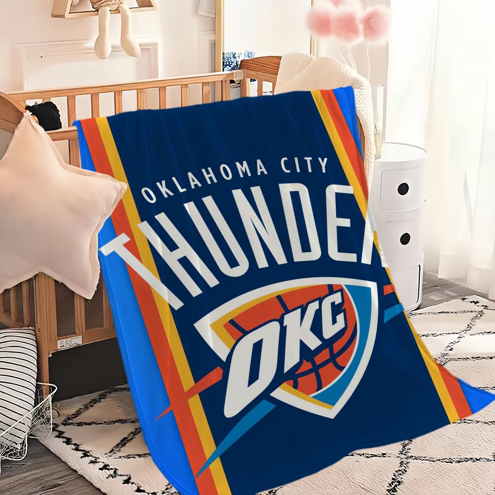 Cool Blanket Soft Comfortable Nap Plush Suitable For Iiving Room Office Bedroom O-Oklahoma Sports City T-Thunder  Home Kid Gift