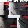 Black Anti-Collision Patch Bumper Guard Strip Anti-Scratch Bumper Protector Trim