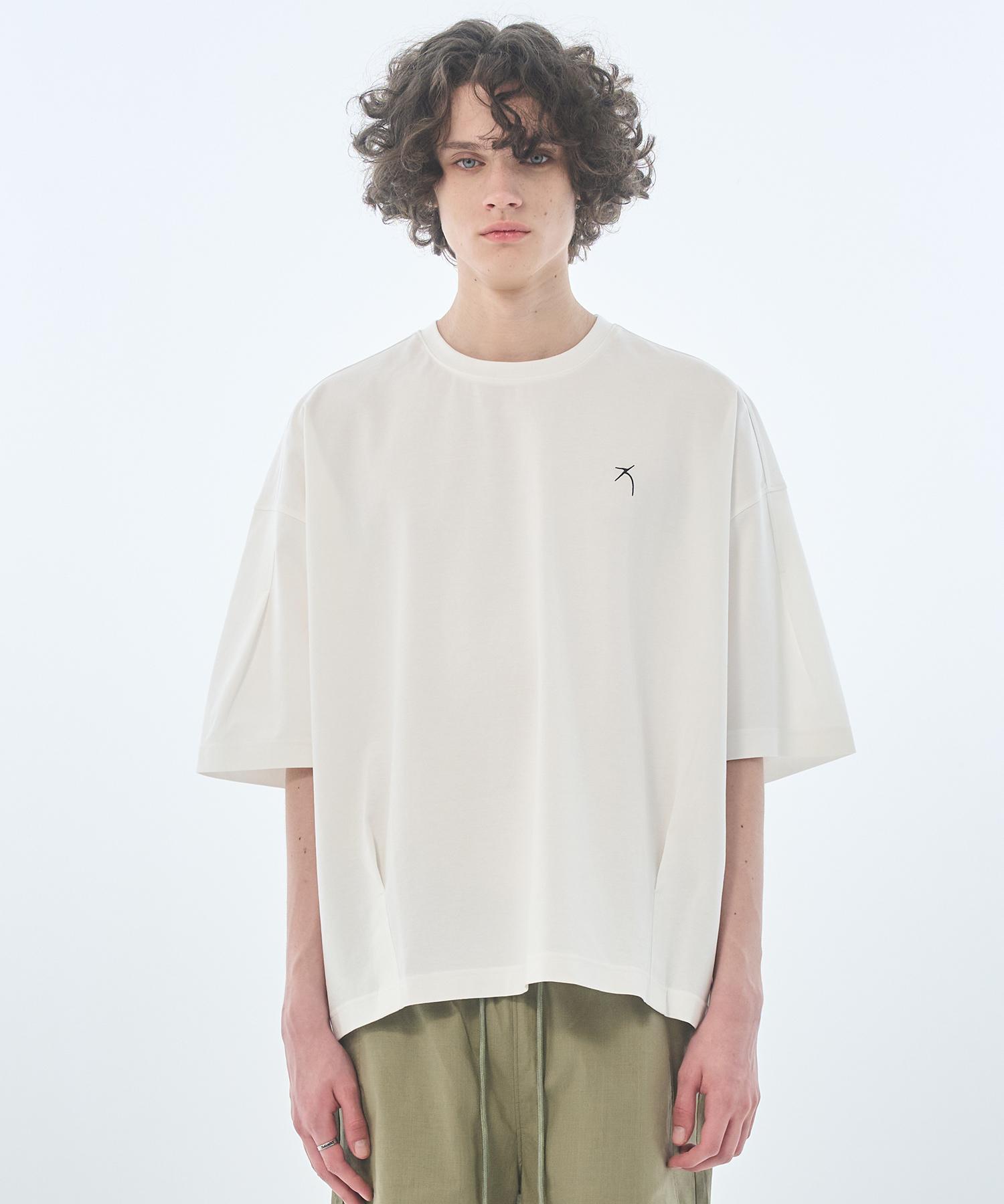 Zensai Oversized Pleated T-Shirt White L