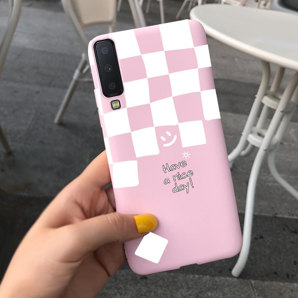 Cases For Samsung Galaxy A7 2018 Cover Silicon Fashion Phone Case Shell For Samsung A7 2018 A750 A750F 6.0" protective Bumper