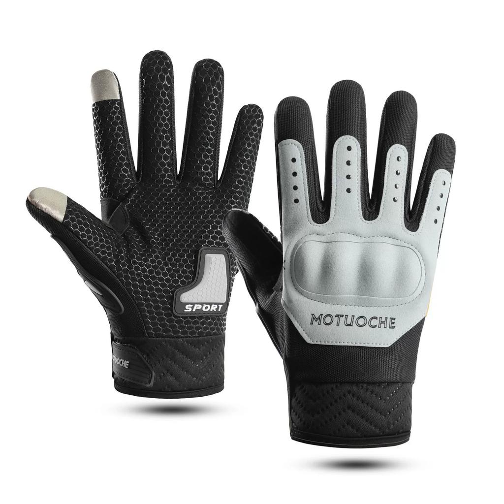 Cycling motorcycle bicycle full finger gloves men's non-slip and wear-resistant touch screen outdoor sports training anti-drop tactics