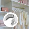 Black Stainless Steel Flange Seat for Closet Rods Heavy Duty Wall Mount Pole Socket Round Tube Holder Organizing Closet Storage