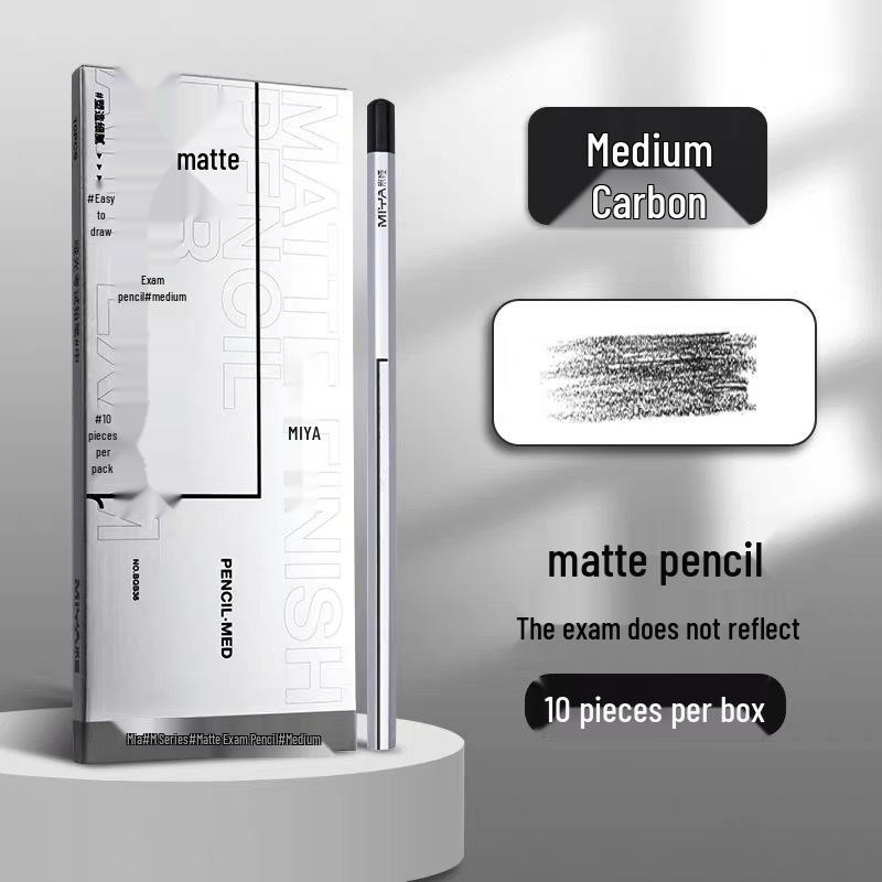 **Mia Matte Charcoal & Carbon Sketching Pencils for Art Students** Matte