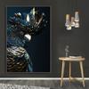 Nordic Animals Blue  Parrot Poster Black Bird Wall Art Pictures Canvas Painting  Posters and Prints for Living Room Home Decor No Frame