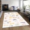 Letter Themed Children's Educational Rug Soft Non-Slip Crawling Play Mat Kids' Bedroom Living Room Hallway Decor Carpet