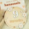 Wooden Milestone Photo Props Number Month Newborn Photography Props  for Girls Boys
