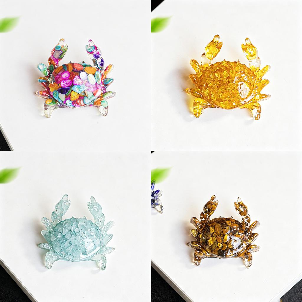Chinese Zodiac Rabbit Resin Figurine With Crystal Waterdrop For Office Decor And Gift Giving