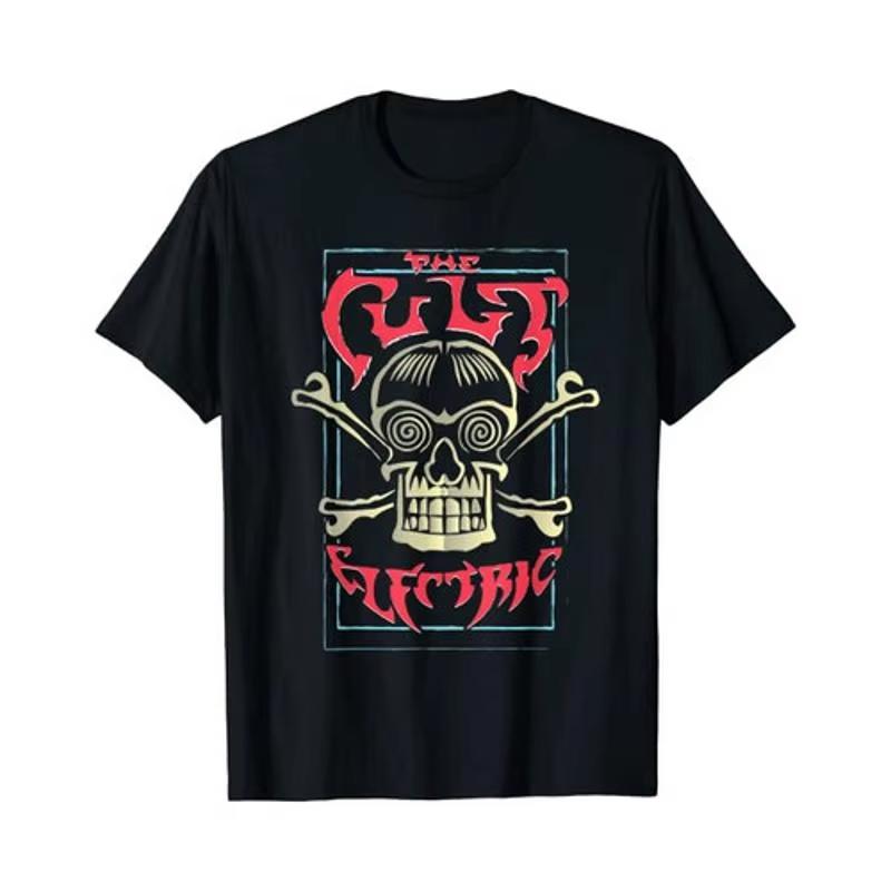The Cult Electric Skull Official T Shirt Unisexs and Womens Fashion That Goes Well Together Summer Drip Clothing
