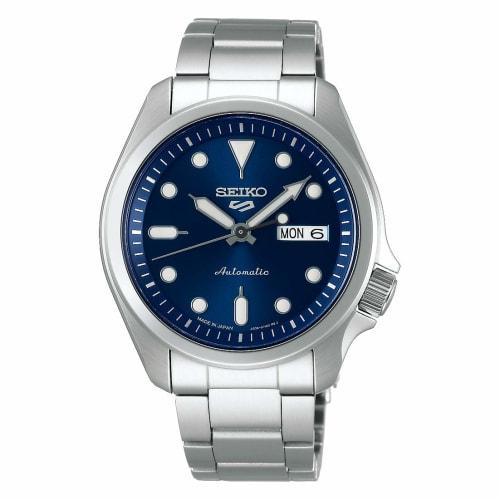 

Seiko 5 Sports Automatic Mechanical Watch, Limited Edition, Men s, Made in Japan, SRPE53, Navy Blue