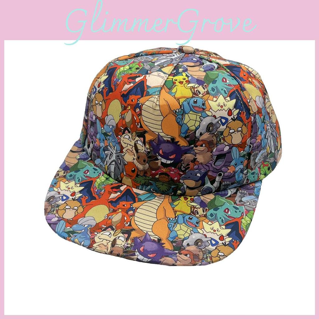 Baseball Kids Pattern Hat With Wide Brim And Sun Protection Summer For