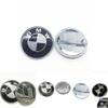 Logo BMW für echtes Kohlefaser Schwarz Silber 74mm Hauben-Kofferraum-Plakette Emblem