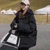 Winter new loose and thin Korean version cotton-padded clothes, small down cotton-padded clothes, short hooded jacket