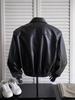 Men's High-End Retro Leather Motorcycle Jacket - Cool, Trendy, Heavy-Weight Style for Spring and Autumn