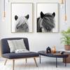 Minimalist Wall Art Canvas Icelandic Horse Posters Black White Prints Farmhouse Rustic Painting Modern Pictures for Living Room