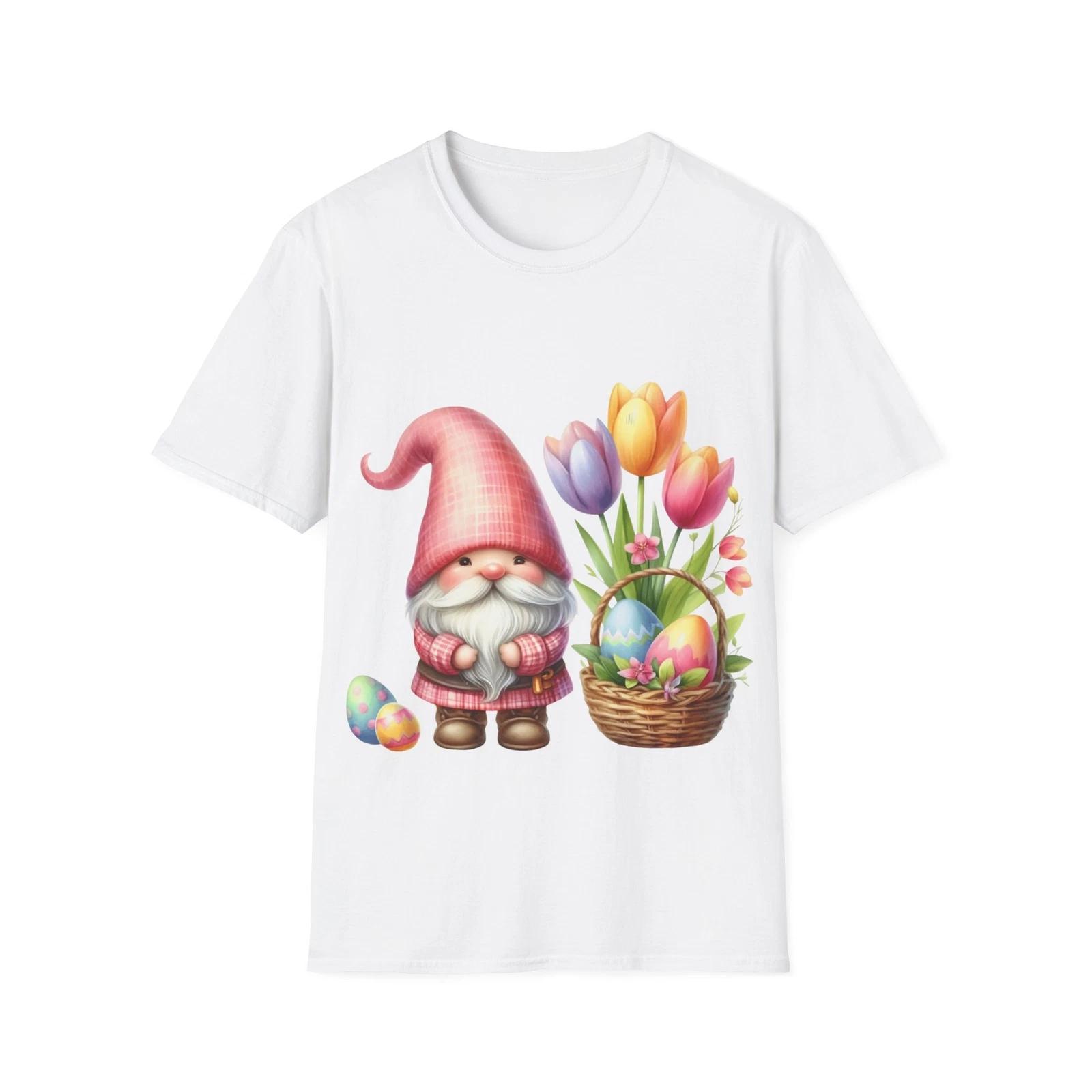 Happy Gnomes on Easter Unisex Softstyle T-Shirt XL