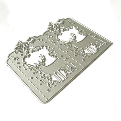 Christmas Deer Dies Metal Cutting Dies Lantern Stencil for DIY Scrapbooking Embossing Paper CardsCrafts Die Cuts New 2020