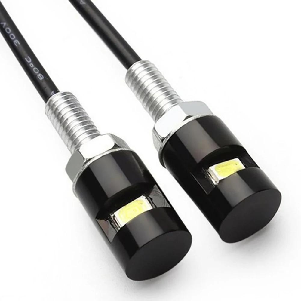 2PCS 12V 5630 SMD LED Voiture Moto Plaque d'Immatriculation Lumières Lampe Auto Queue Avant Vis Boulon Ampoules Lampes Source de Lumière