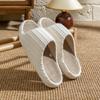 Linen Slipon Sandals For Adults With Nonslip Tpr Soles Comfortable Casual Summer Housewear