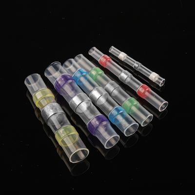 50PCS Wärmeschrumpfende Isolierte Elektrische Draht Terminals Butt Splice 3:1 wasserdichte Lötdichtungs-Kabelverbinder