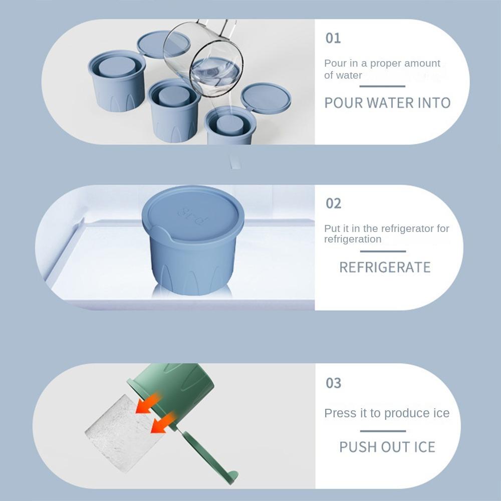 Mrazák Ledový nápoj Forma na ledové kostky Opakovaně použitelný Výrobník ledu Silikonová forma na led Pro kelímek Stanley