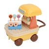 Ice Cream Cart Mini Plastic Rolling Cute Safe Educational Sweet Treats Cart Toy for Gift