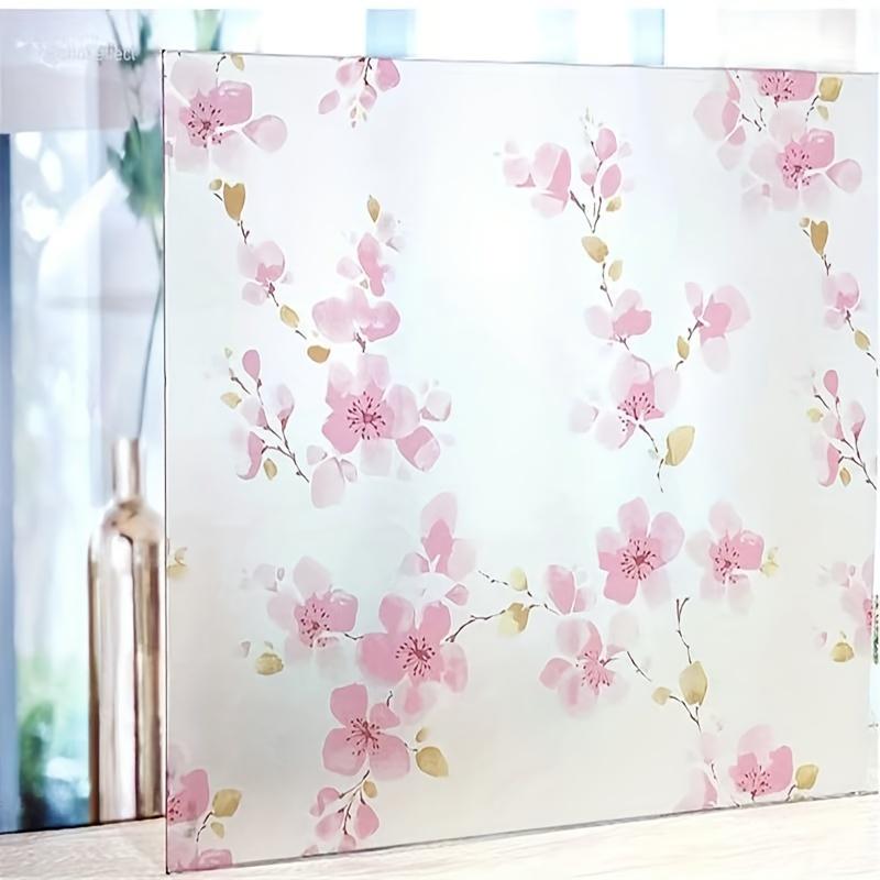 1 Roll with Adhesive Fence Bamboo Pattern Opaque Window Stickers, Special Film for Doors and Windows, Wardrobe Door Wall Decoration!
