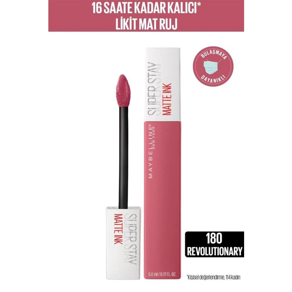 

Жидкая матовая губная помада Maybelline New York Super Stay Matte Ink - 180 Revolutionary - Pink