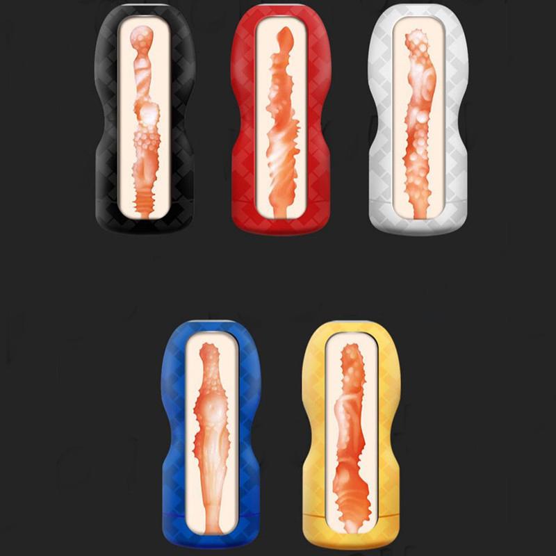 Vacuum Sucking Silicone Tight Pocket Pussy Aircraft Cup Realistic Vagina Anal Male Masturbator Adult Sex Toys For Men 18+