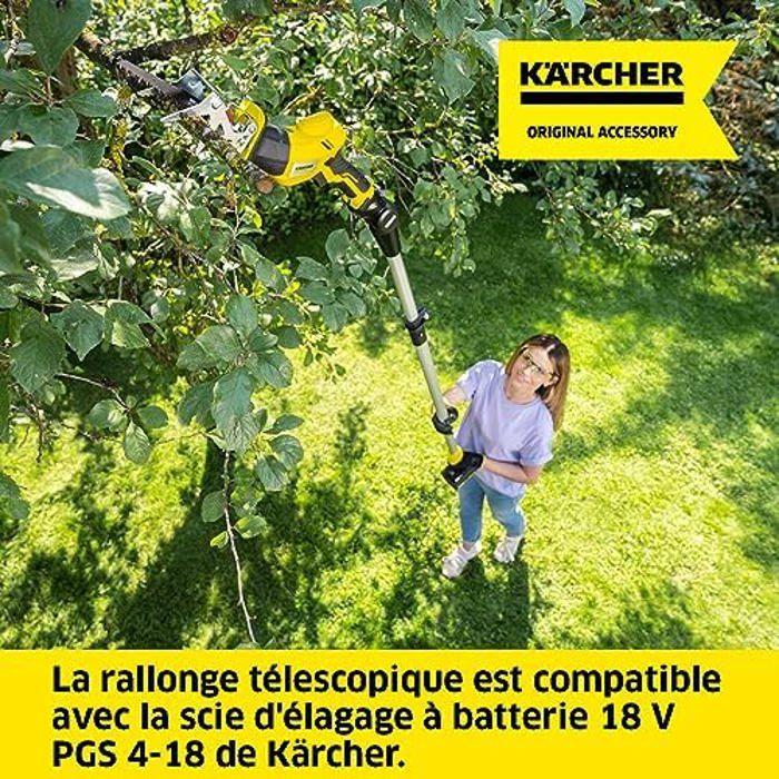 Kärcher rallonge télescopique pour scie à élaguer à batterie 18 v pgs 4-18, accessoire pour scier des branches jusqu'à une hauteur