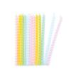 Bougies longues - Torsadées - Pastel - 12 cm - 12 pcs - Multicolore - Blanc