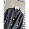 Fall/Winter Women's Coat with Belt Wool Blend Stand-up Collar Long Sleeve Overcoat