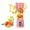Portable 6 Blades Juicer Cup, 380ml USB Rechargeable Smoothie Blender, 2000mah 3.7v Electric Fruit Mixer for Shakes, Smoothies, Food, Travel, Gym, Car