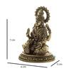 Handcrafted Brass Goddess Laxmi Statue for Home Temple | 2.5" Maa Lakshmi Figurine Idol Murti Sacred Symbol of Wealth | Perfect for Rituals & Gifting