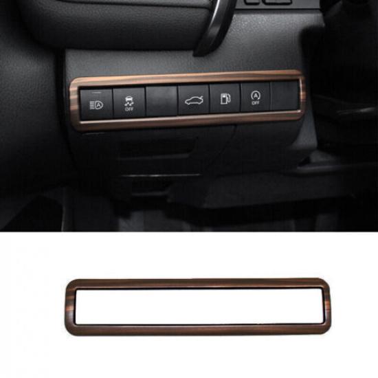 Peach Headlight Switch Control Wood Grain For Toyota Camry 2018- Frame Trim
