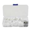 Terminal 230 Teile/schachtel Männlich Weiblich Kit Nylon + Verzinnte Kupfer Stecker Weiß