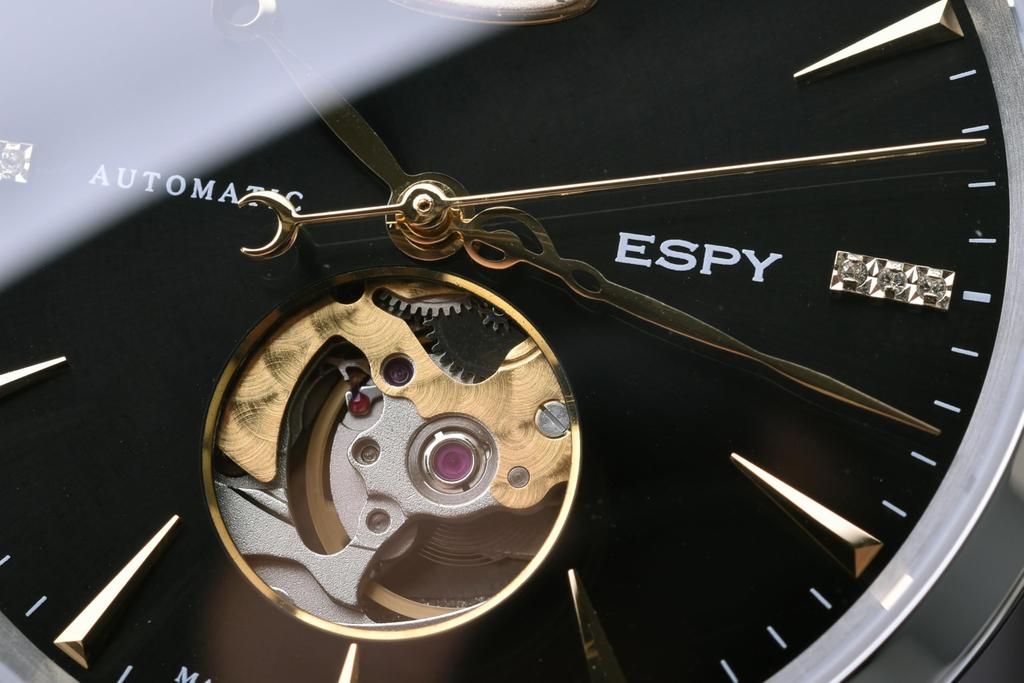 [Kentex] ESPY Dress Open Heart Mechanical Automatic Watch, Limited to 188 Pieces, E660M-01, Men's, Silver