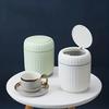 Mini Desktop Trash Can with Lid Garbage Waste Bin Organizer Bedroom Office Desk Storage Box Made Durable Plastic Home Supplies
