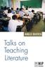 Libro Talks On Teaching Literature