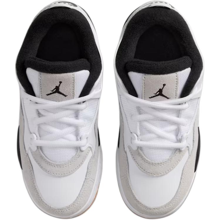 Air Jordan 4 RM PS Military Black Kids Sneakers White Neutral-Grey Gum-Medium-Brown FQ7936-110