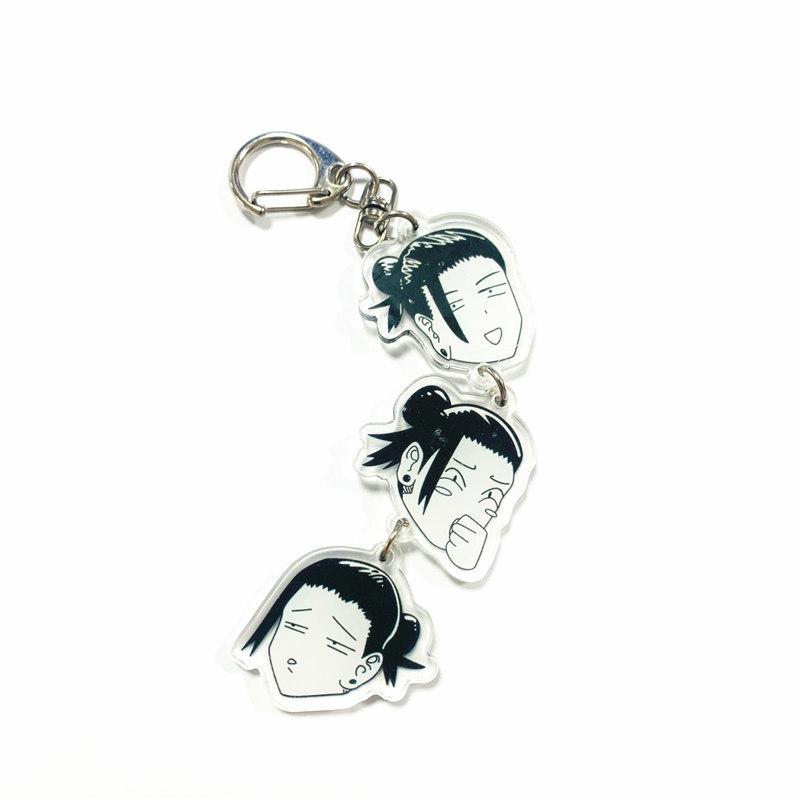 

Animation Jujutsu Kaisen Costume Play Funny Long Key Ring Gojo Satoru Geto Suguru Pouch Pendant Fan Collector Props