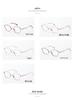 Women's Fashionable Pure Titanium Myopia Eyeglass Frames with Thin Metal Rim, Suitable for Prescription Reading Glasses.