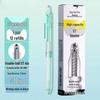 Zhibi DS-0179 Push-Type Gel Pen 0.5mm, Black, Quick-Drying, Silent, Smooth Tip for Practice.