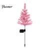 Holiday Pathway Lights for Garden Solar Christmas Tree Stake Lights, Outdoor IP65 Waterproof Crooked Lamp with Colorful Light Automatic Dusk