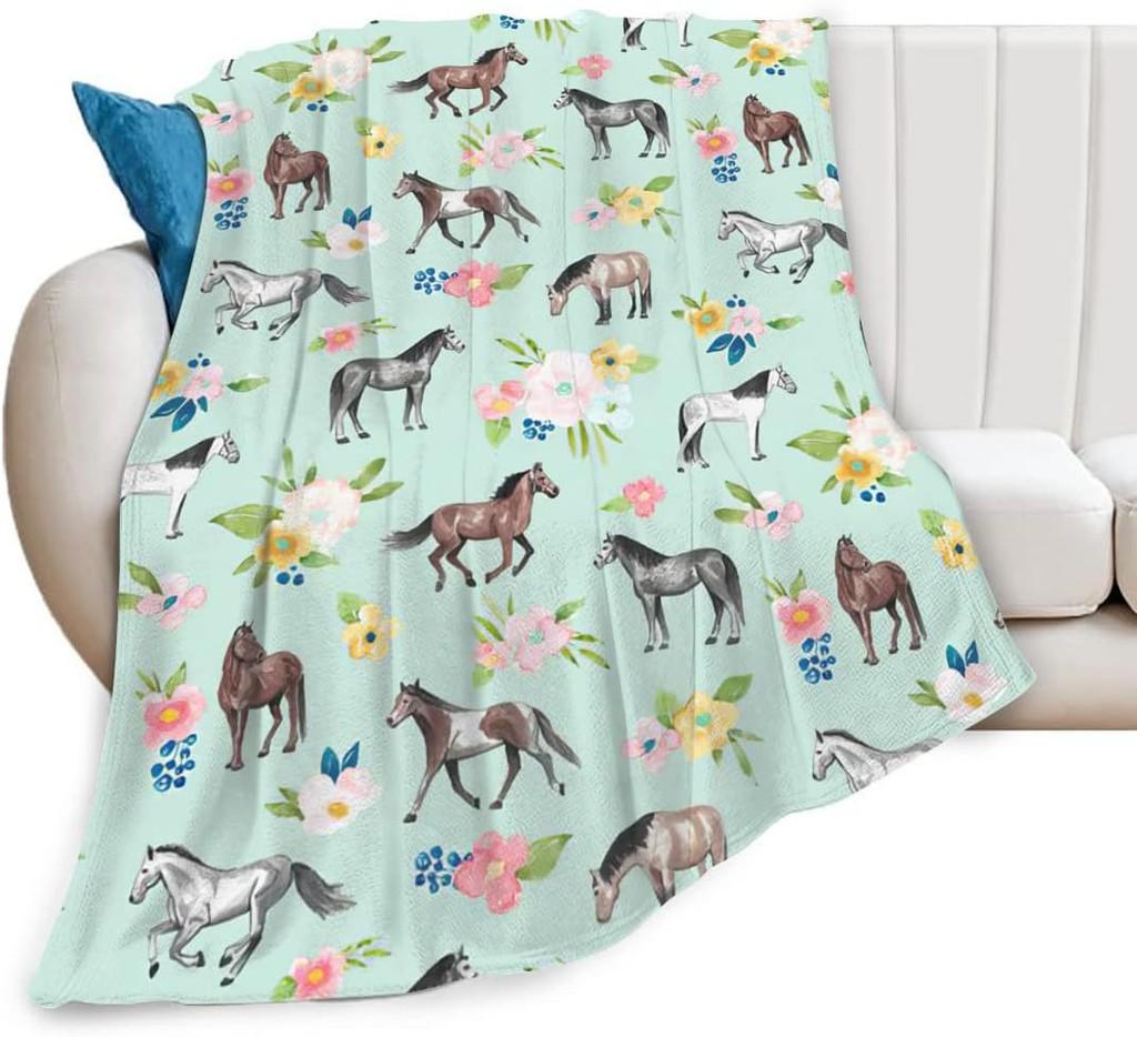 Highland Print Kuhdecke Tier Blume Überwurfdecken Plüsch Bettwäsche Flanell